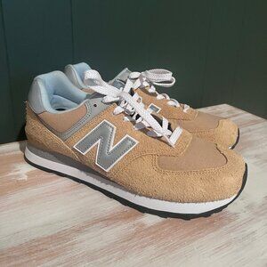 New Balance 574 Sneakers, Gold/Mustard Yellow, W10, NWOT